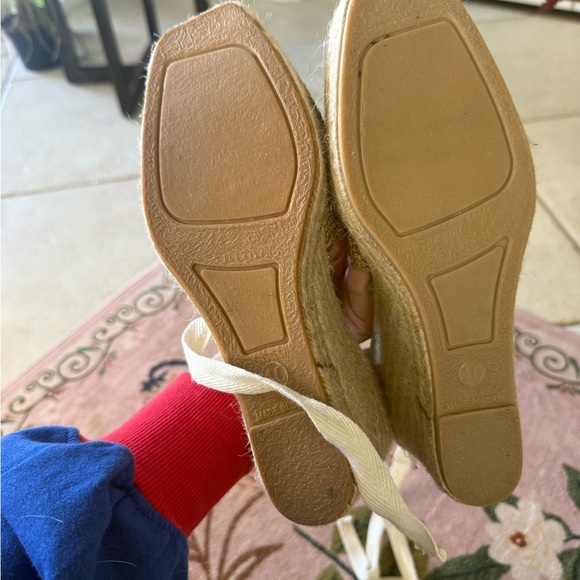 Modatrova Stilvi Raffia Espadrille Wedges Ankle Tie Natural EU 38 - Picture 11 of 16